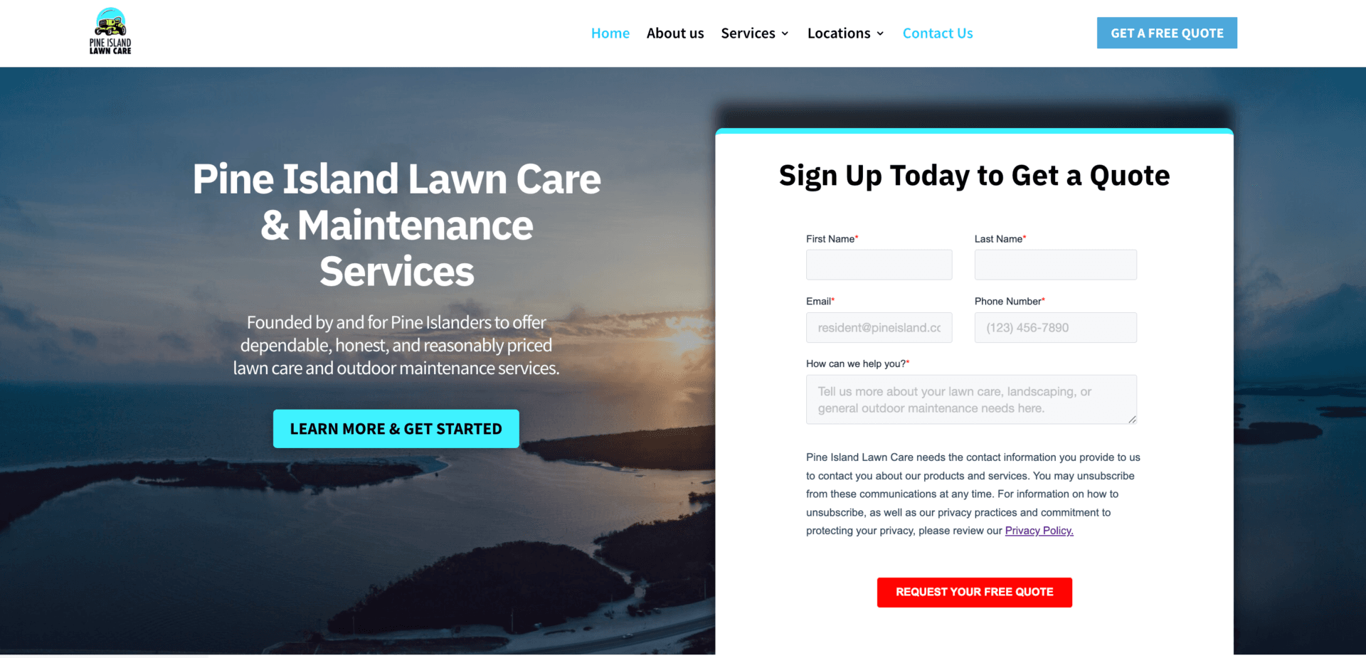 pine island homepage